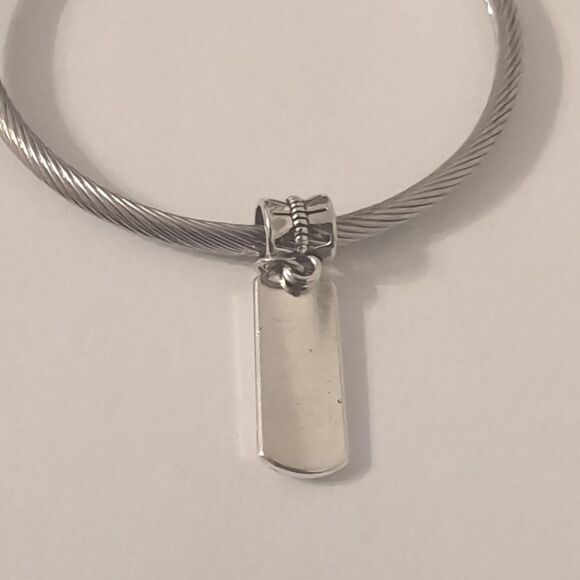 Silver Imagine Dangle Charm for Pandora Style Bracelet - Picture 4 of 4